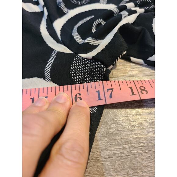 GNW size 8 women's black and white midi fit and flare dress - Picture 6 of 7